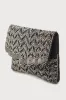 Deluxe Aesthetic Black Sequin Beaded Scalloped Clutch sold by Lulus