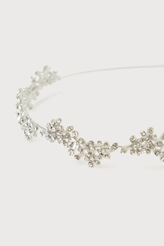 Sparkling Occasion Silver Rhinestone Headband sold by Lulus product image thumbnail 2