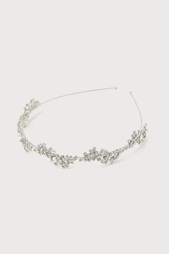 Sparkling Occasion Silver Rhinestone Headband sold by Lulus product image thumbnail 3