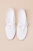 Nolita White Mesh Buckle Ballet Flats sold by Lulus