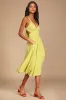 Bold New Look Lime Green Tie-Back Midi Dress With Pockets sold by Lulus