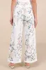 Garden Cutie Ivory Floral Cotton Twill High-Rise Pants sold by Lulus