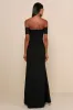 Lynne Black Off-the-Shoulder Maxi Dress sold by Lulus