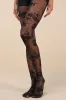 360 Contourâ„¢ Black Sheer Floral Tights sold by Lulus