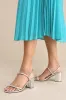 Karema Silver Knotted Ankle Strap High Heel Sandals sold by Lulus