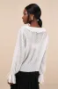 Whimsical Sweetie Ivory Polka Dot Sheer Plisse Ruffled Top sold by Lulus