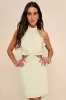 Admirable Muse Green and White Gingham Ruffled Cutout Mini Dress sold by Lulus