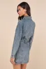 Trendy Approach Medium Wash Button-Front Long Sleeve Denim Dress sold by Lulus
