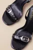 Cleore Black Slingback Buckle High Heel Sandals sold by Lulus