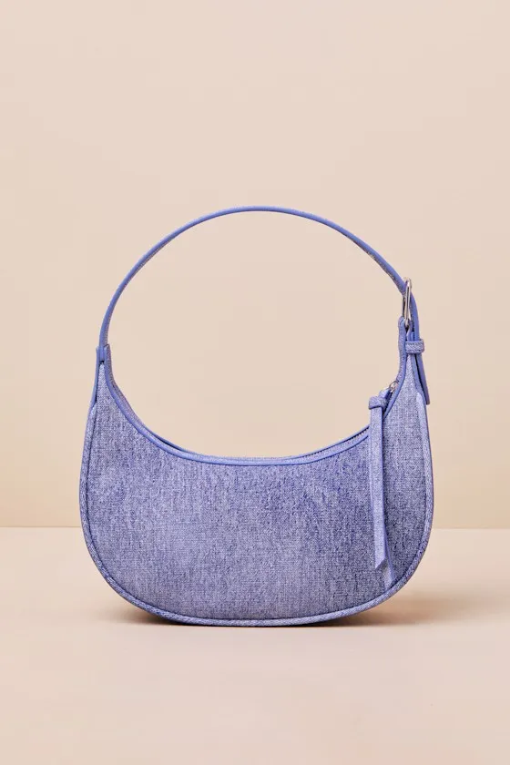 Vogue Persona Blue Denim Shoulder Bag sold by Lulus product image thumbnail 2