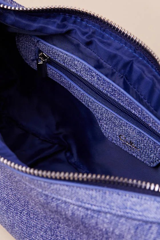 Vogue Persona Blue Denim Shoulder Bag sold by Lulus product image thumbnail 4