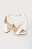 Arylee White Ankle Strap Heels sold by Lulus