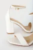 Arylee White Ankle Strap Heels sold by Lulus