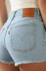 501 Light Blue High-Rise Denim Cutoff Shorts sold by Lulus