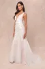 Exceptional Vow White Tulle Lace Applique Mermaid Maxi Dress sold by Lulus