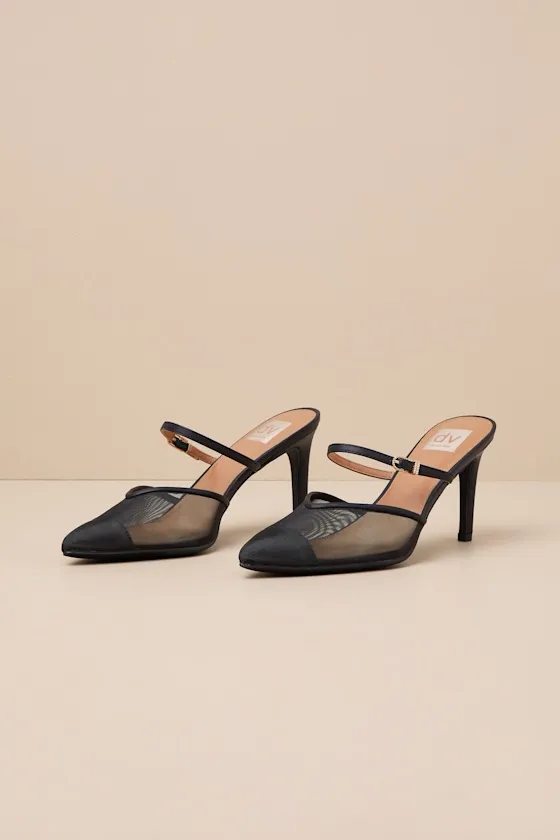 Elegant Black Mesh Pointed-Toe Pumps sold by Lulus product image thumbnail 2