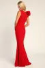 Lucette Red Sleeveless Ruffled Mermaid Maxi Dress sold by Lulus