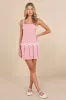 Undeniably Adorable Pink Pleated Sleeveless Bow Mini Dress sold by Lulus