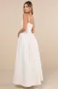 Gorgeous Extravagance White Floral Jacquard Maxi Dress sold by Lulus