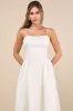 Gorgeous Extravagance White Floral Jacquard Maxi Dress sold by Lulus