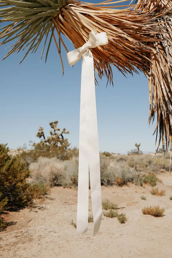 Adored Delight Ivory Long Ribbon Bow Hair Clip sold by Lulus product image thumbnail 2