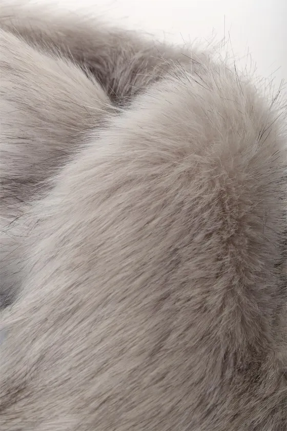 Never-Ending Elegance Grey Faux Fur Stole sold by Lulus product image thumbnail 3