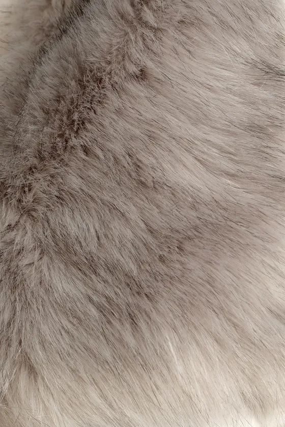 Never-Ending Elegance Grey Faux Fur Stole sold by Lulus product image thumbnail 4