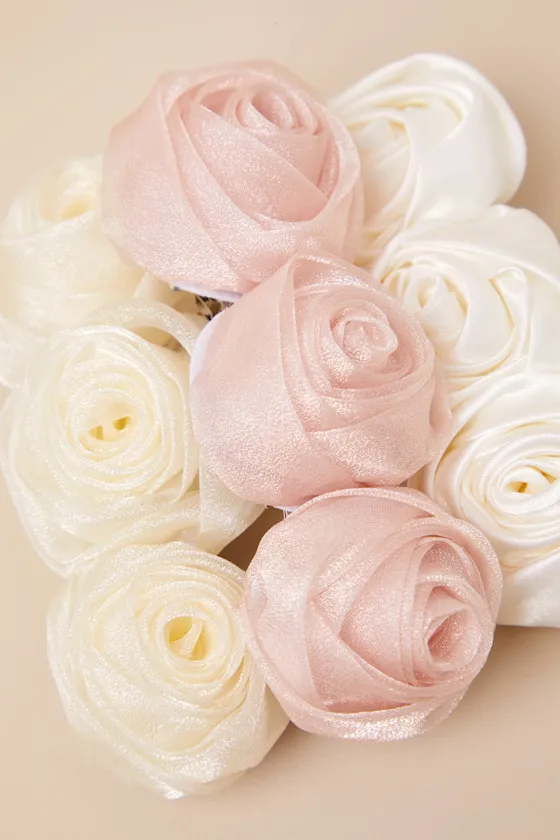 Sweetest Details Multi Rosette Hair Clip Set sold by Lulus product image thumbnail 2