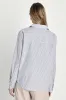 Refined Aesthetic Blue and White Striped Button-Up Top sold by Lulus