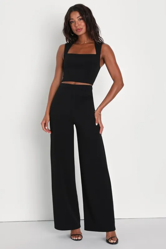 Enticing Endeavors Black Two-Piece Jumpsuit sold by Lulus
