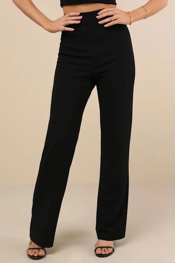 Impressive Aesthetic Black Wide-Leg Two-Piece Jumpsuit sold by Lulus product image thumbnail 3