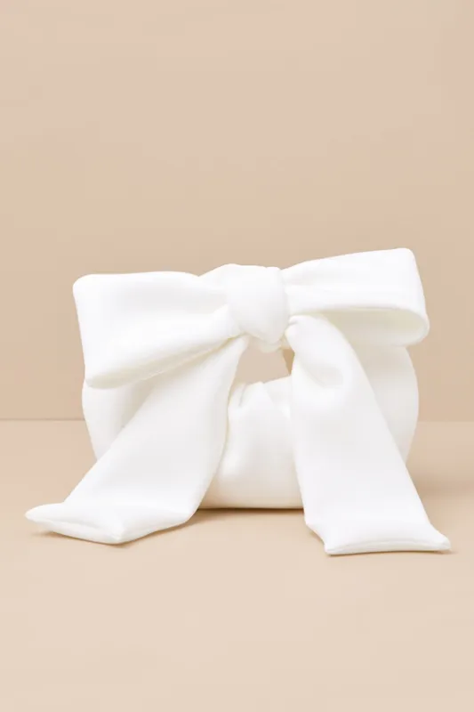 Bowie Ivory Bow Handbag sold by Lulus