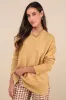 Autumn Allure Yellow Crew Neck Oversized Pullover Sweater sold by Lulus