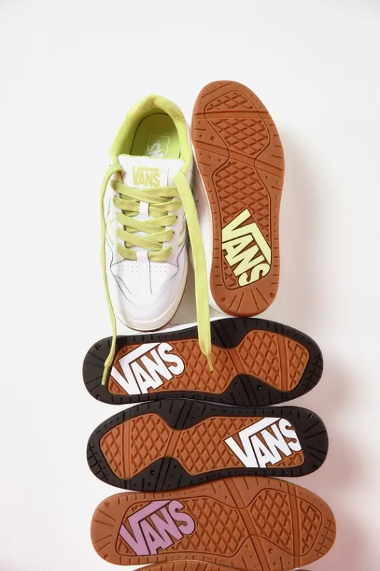 Upland Vintage Lime Leather Color Block Chunky Sneakers sold by Lulus