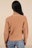 Toasty Babe Tan Knit Button-Up Cropped Cardigan sold by Lulus