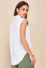 Chic Candidate White Collared Sleeveless Button-Up Top sold by Lulus