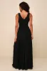 Thoughts of Hue Black Surplice Maxi Dress sold by Lulus