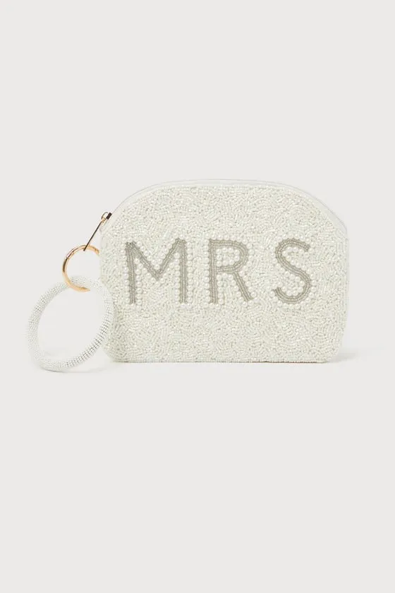 Mrs Moment Ivory Beaded Pearl Wristlet Bag sold by Lulus product image thumbnail 3