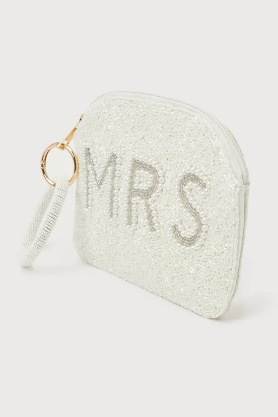 Mrs Moment Ivory Beaded Pearl Wristlet Bag sold by Lulus product image thumbnail 4