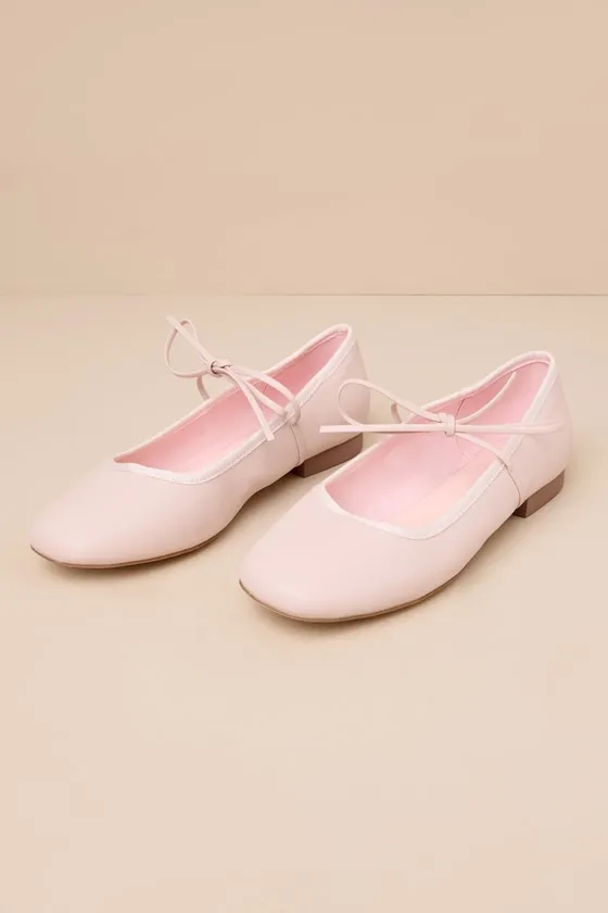Felicitie Ballet Pink Bow Ballet Flats sold by Lulus product image thumbnail 2