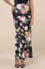 Glorious Energy Black Floral Print Satin High-Rise Maxi Skirt sold by Lulus