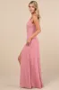 Remarkable Arrival Dusty Rose Sleeveless Maxi Dress sold by Lulus