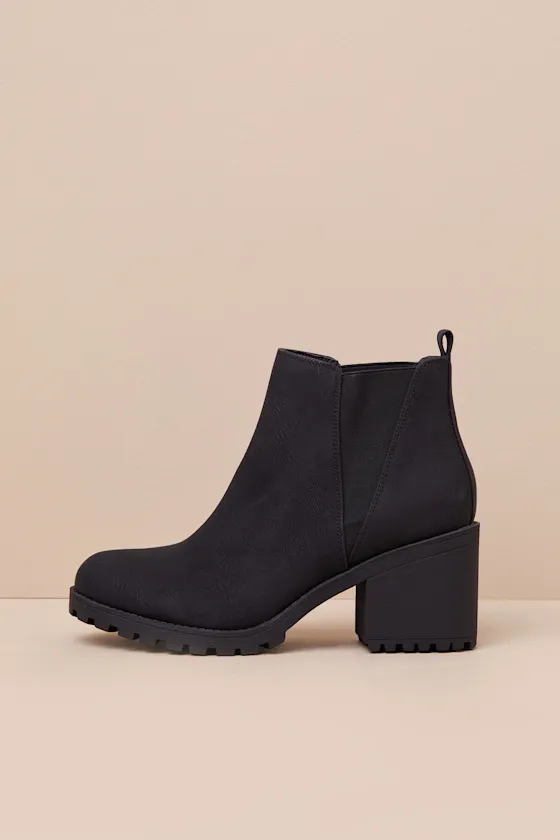 Lisbon Black High Heel Ankle Booties sold by Lulus product image thumbnail 4