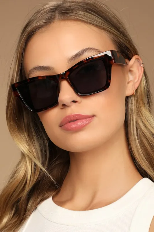 Modern Trends Brown Tortoise Cat-Eye Sunglasses sold by Lulus
