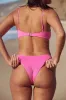 Sparkling Waves Hot Pink Sparkly Bikini Top sold by Lulus