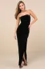 Dreamy Choice Black Rhinestone Strapless Maxi Dress sold by Lulus