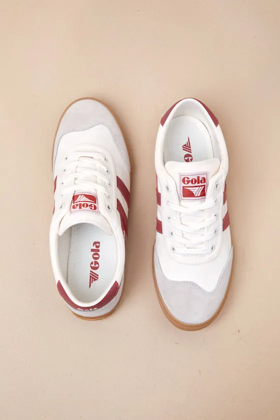 Badminton Off White and Clay Gum Sole Suede Leather Sneakers sold by Lulus product image thumbnail 2