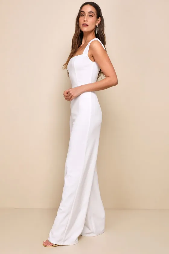 Enticing Endeavors White Jumpsuit sold by Lulus product image thumbnail 3