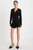 Gorgeous Business Black Collared Long Sleeve Skort Romper sold by Lulus