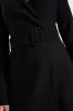 Gorgeous Business Black Collared Long Sleeve Skort Romper sold by Lulus